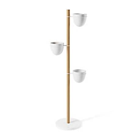 Umbra Umbra 1013880-668 Floristand Planter; White & Natural 1013880-668